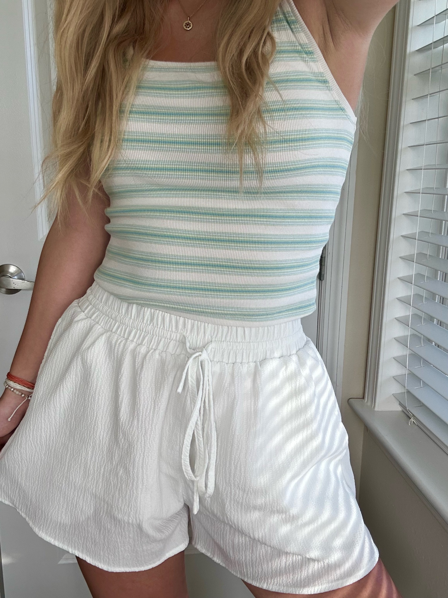 Easy, comfy fit 🫶🏼
The tank top is from Aerie & shorts are from Grey Bandit (both sold out unfortunately) linking similar options