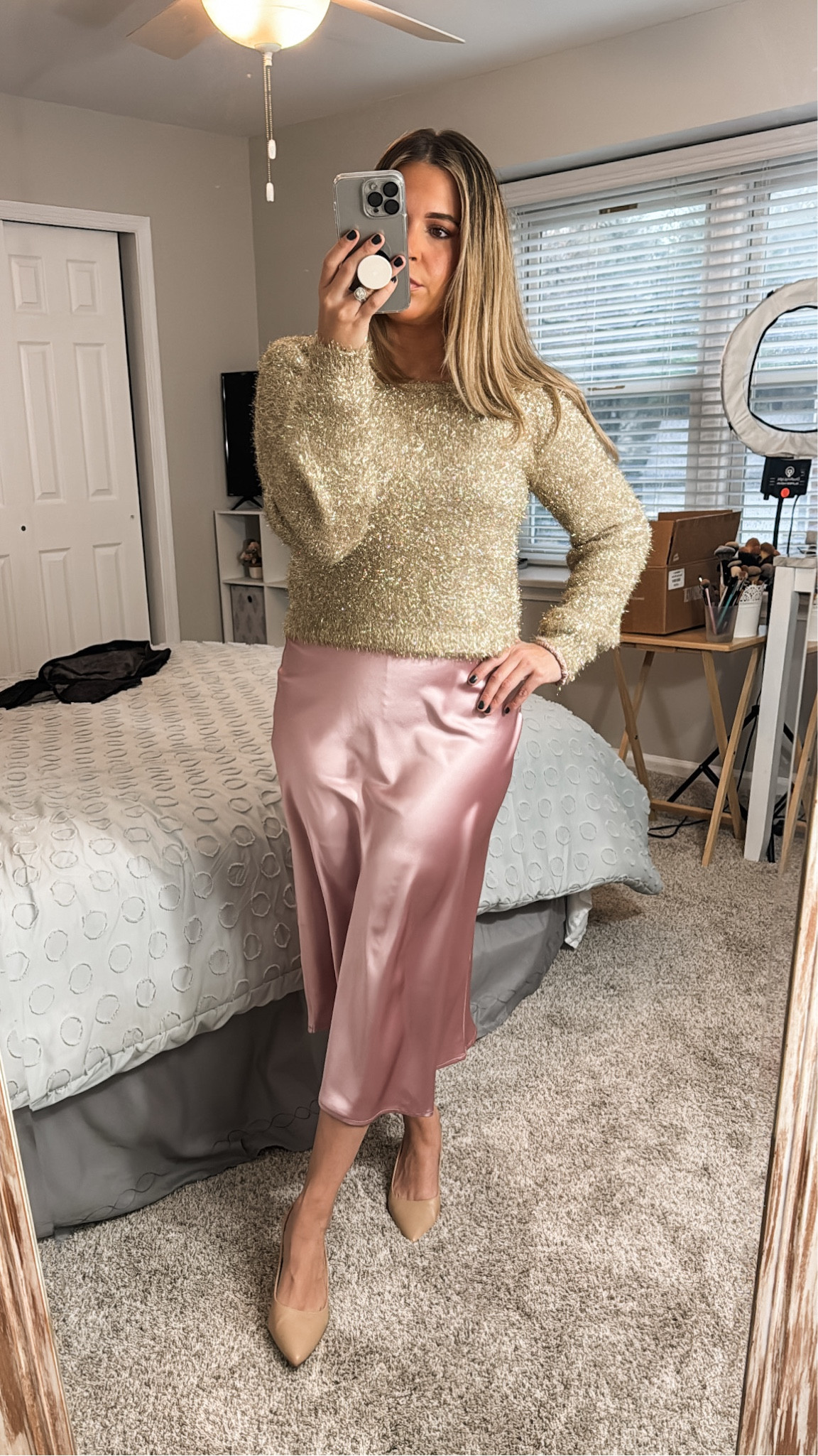 So much of this outfit is on major sale AND multiple color ways for both the sweater and skirt to make it your own 🤍!

I made this nursing friendly also by pairing it with a stretchy bodysuit underneath to easily access the goods without pulling my entire shirt off.

also the shoes were SO comfortable! and amazon!

#LTKfindsunder100 #LTKparties #LTKSeasonal
