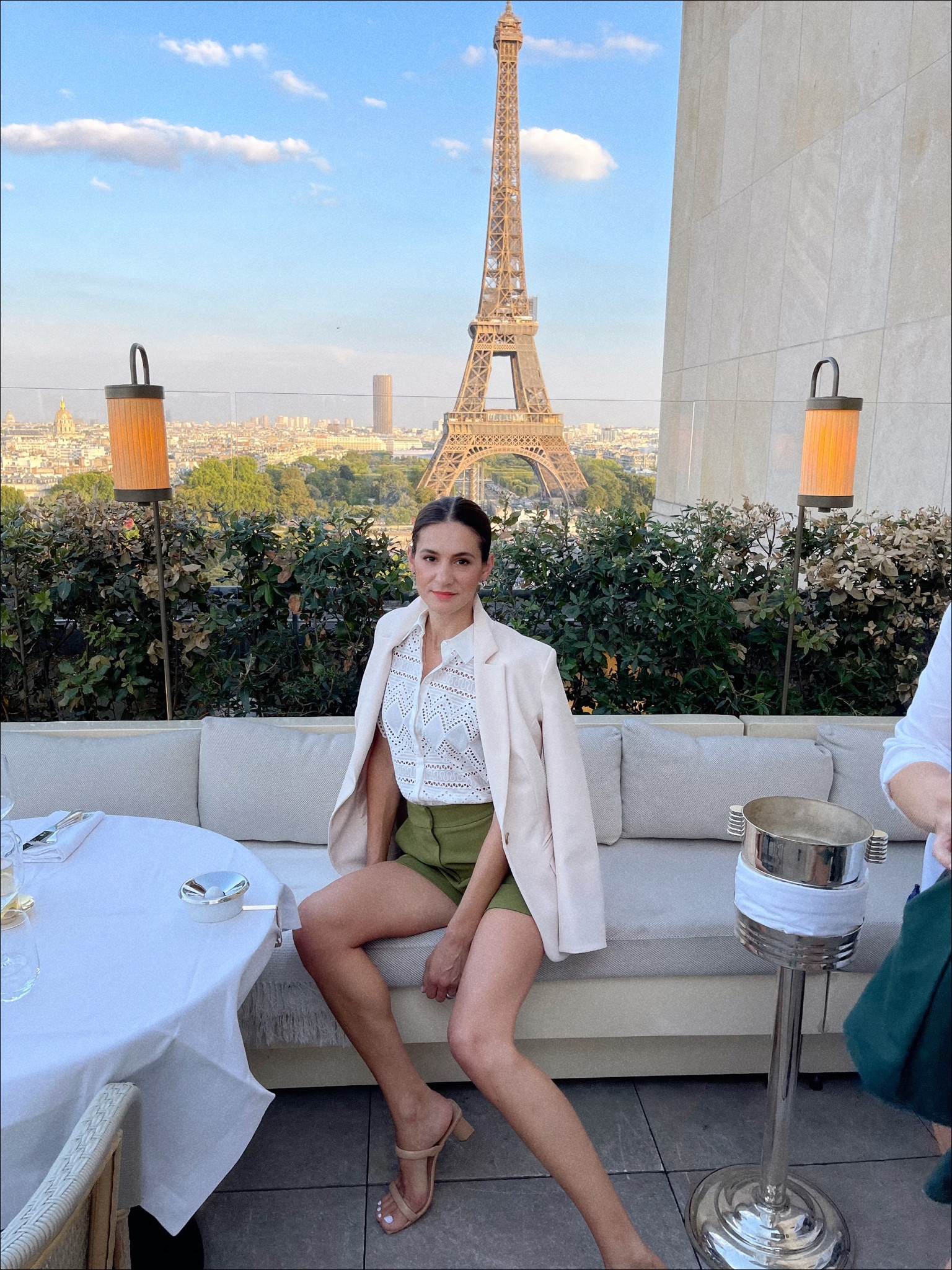 Paris date night ootn. A white blazer and nude shoes/sandals are a must when traveling to mix and match.

#LTKtravel #LTKstyletip