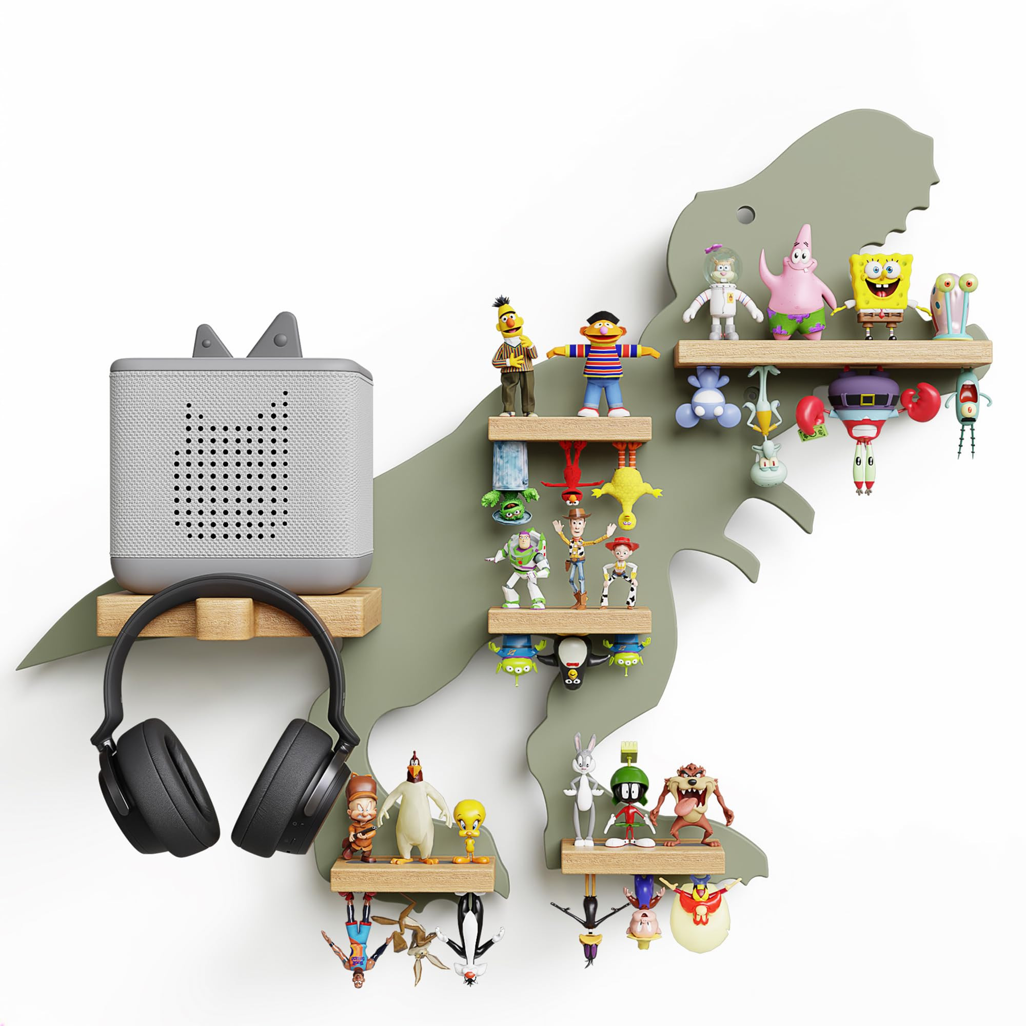 Tonies Storage Shelf - 30+ Capacity Tonies Shelf Magnetic with Top and Upside Down Magnet Floatin... | Amazon (US)