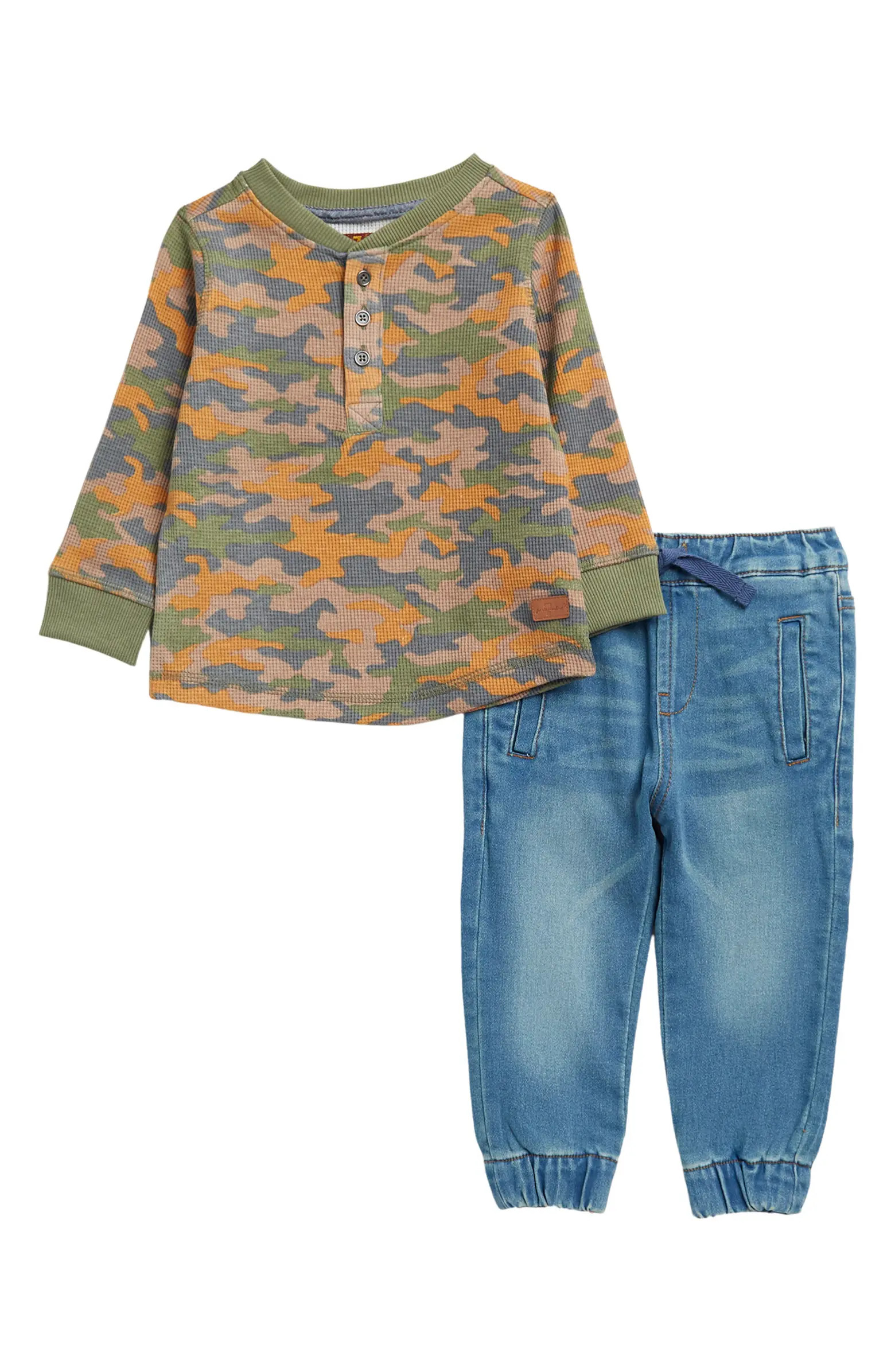 7 For All Mankind Waffle Thermal Top & Jeans Set | Nordstromrack | Nordstrom Rack