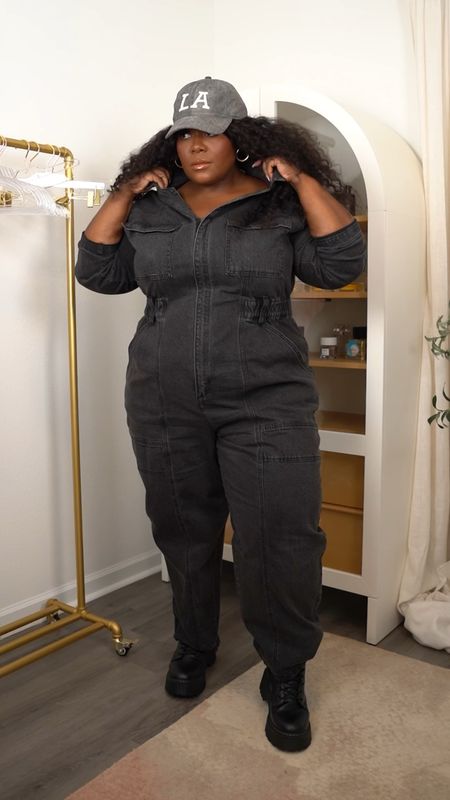 #AD #TargetTueaday @target @targetstyle 

She’s giving construction worker but make it fashion. This head to toe Target look is linked in my LTK. 

Boiler Suit in a 22 - runs large. 

#targetfashion #newtargetfashiondrop #newarrivals #plussizefashion 

#LTKfindsunder50 #LTKshoecrush #LTKplussize