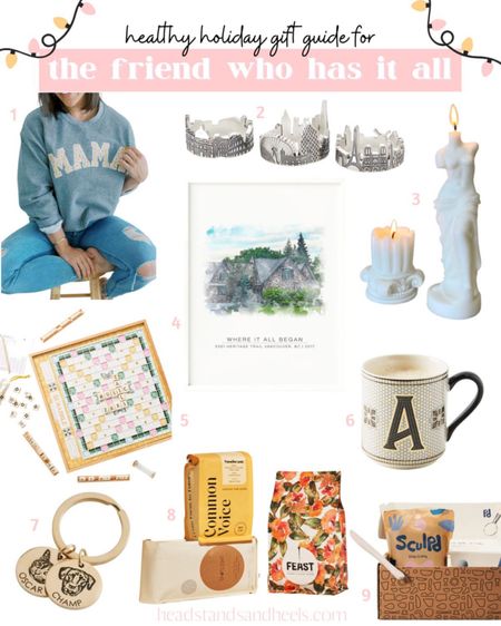 My 2022 healthy holiday gift guides are live and this one is for that friend who has everything! From personalized gifts, monogrammed mugs and unique items, there’s guaranteed to be a perfect present in here! 

#LTKSeasonal #LTKunder100 #LTKHoliday