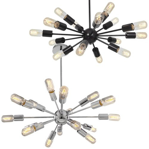 Access Lighting 55543-CH Flux Sixteen Light 19-Inch Height Chandelier, Chrome Finish | Amazon (US)