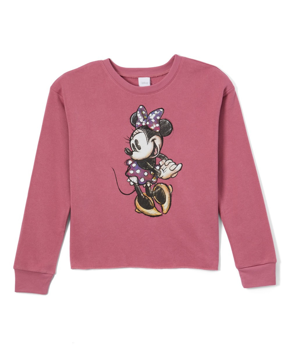 Minnie Mouse Pink Sweater - Juniors | zulily