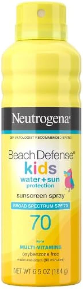 𝒩𝑒𝓊𝓉𝓇𝑜𝑔𝑒𝓃𝒶 Beach Defense Kids Sunscreen Spray Broad Spectrum SPF 70... | Amazon (US)