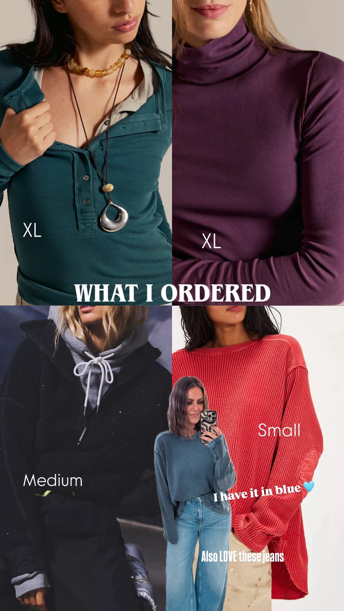 Free People order & what I have and love!

Jeans, 31 (if in between, size up)

#LTKFindsUnder100 #LTKMidsize #LTKootd