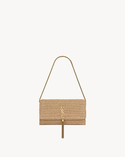 kate 99 chain bag with tassel in raffia | Saint Laurent Inc. (Global)