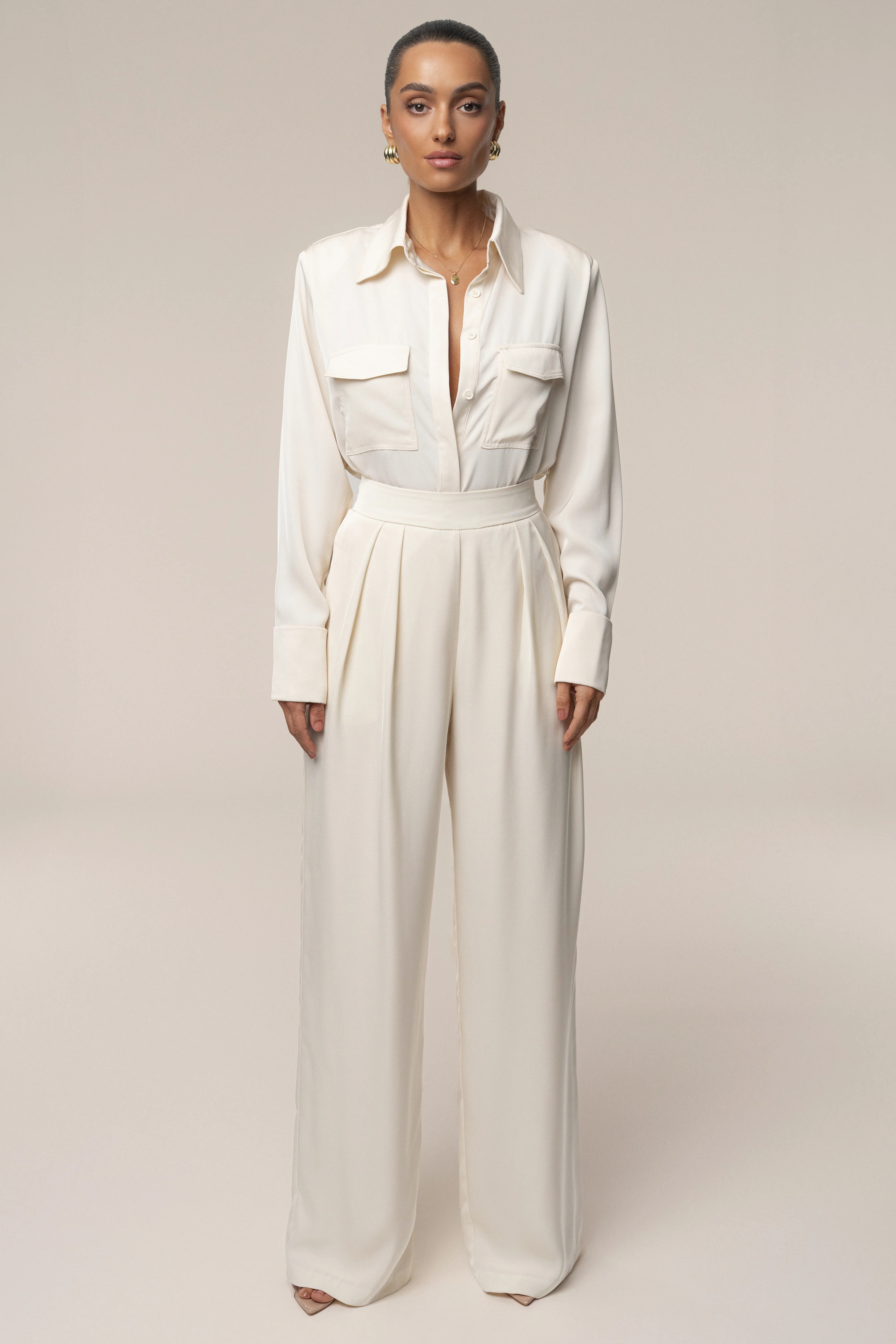 Buttercream Candice Trousers | JLUXLABEL