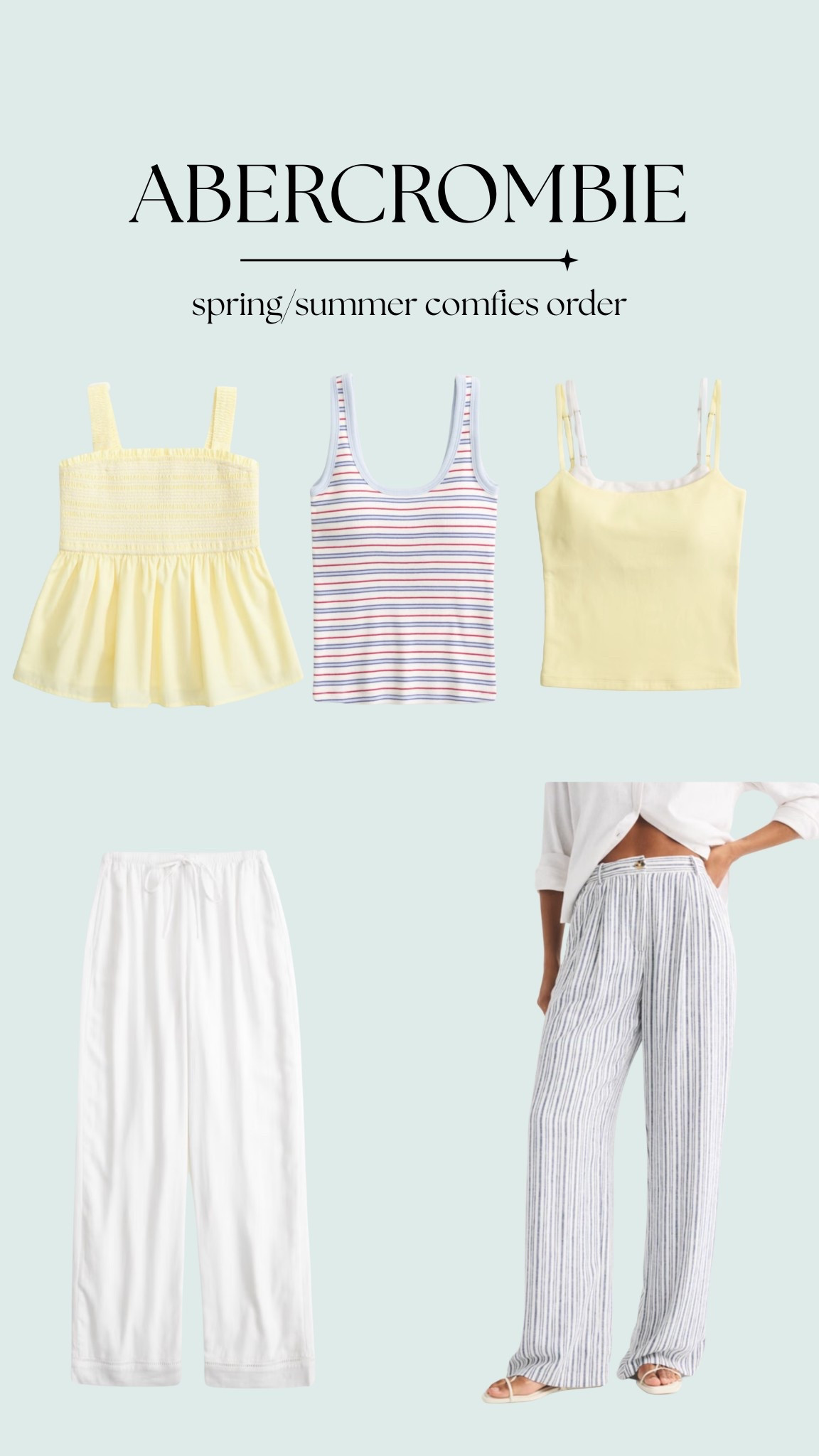 What I ordered today! Comfy linen/cotton pants, tank tops and a cute smocked top! 

#LTKootd #LTKSeasonal #LTKTravel