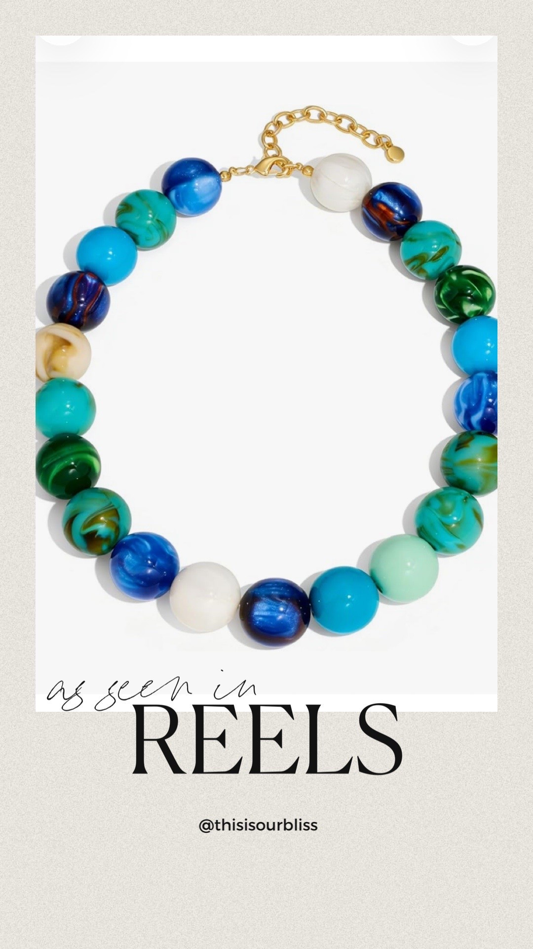 My chunky beaded necklace in these super fun, teal blue and green colors! 

Pair it with jeans and a white tea, a black dress or any outfit you need to make a statement with! ￼

#LTKgrwm #LTKootd #LTKSaleAlert