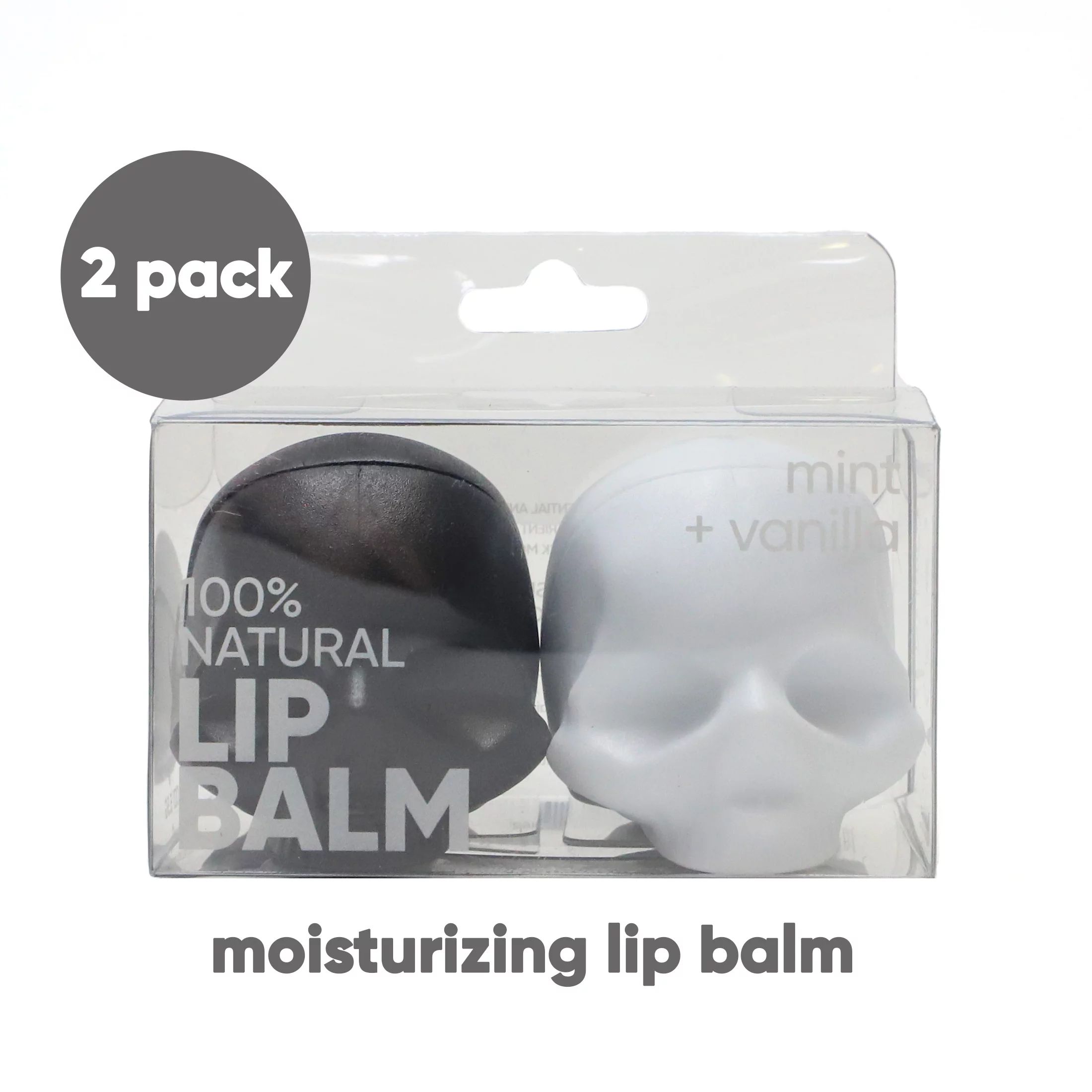 Rebels Refinery Natural Mint and Vanilla Skull Lip Balm, 2 pack | Walmart (US)