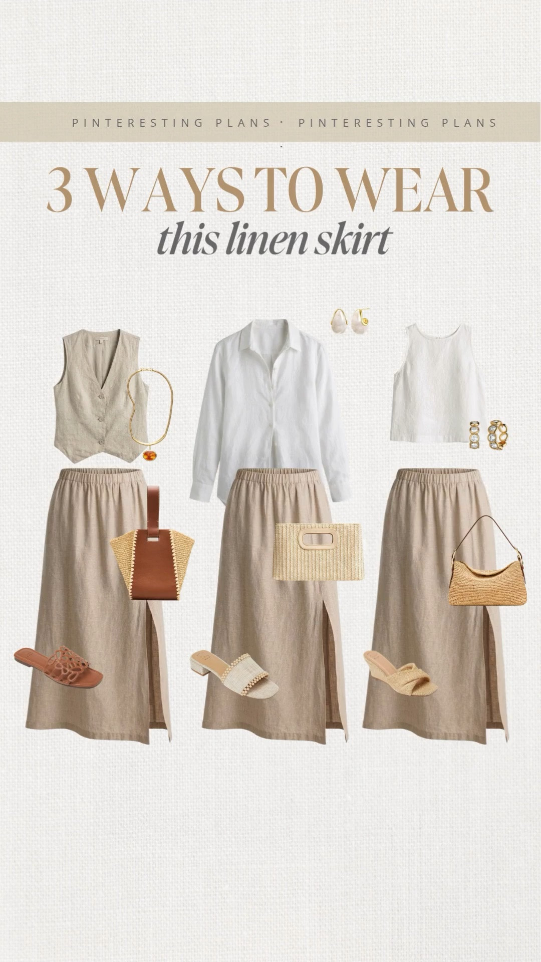 3 ways to wear this linen skirt 🙌🏻🙌🏻

#LTKdayinmylife #LTKSeasonal #LTKWorkwear
