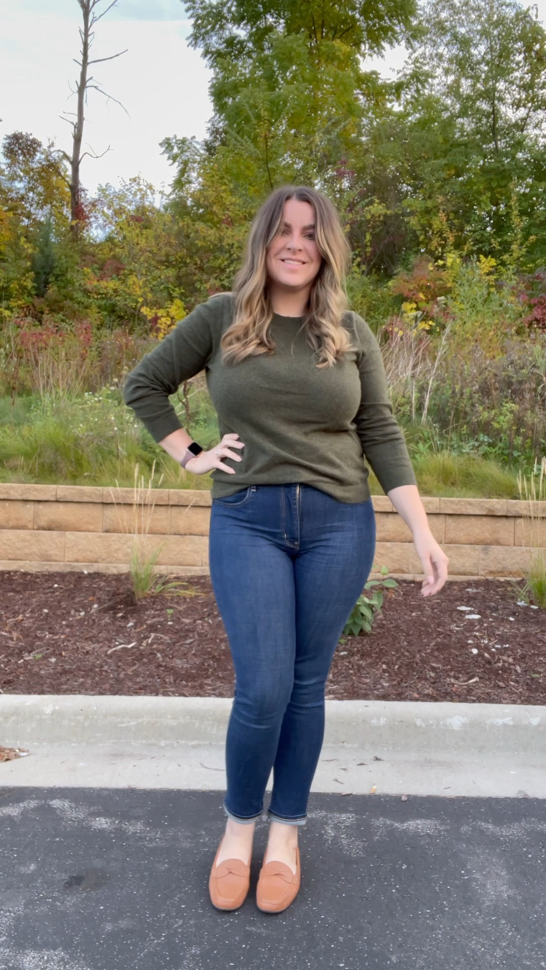 Midsize business casual outfit (in-office day)
* Levi 721 jeans in Blue Story (size 10)
* Jcrew Factory sweater in Hthr Loden (Large)
* Camel loafers (tts)

#LTKunder100 #LTKcurves #LTKworkwear