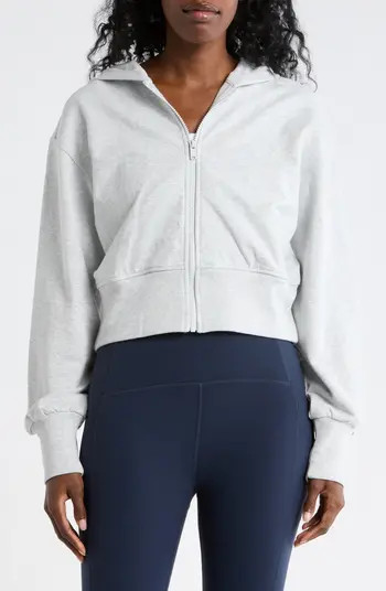 Relay French Terry Crop Full Zip Hoodie | Nordstrom Rack