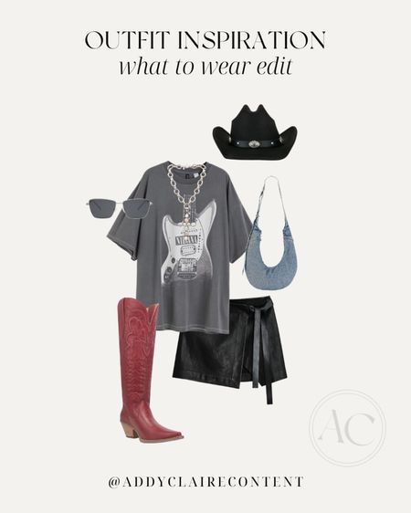 Country Concert Summer Outfit- Graphic Tee Styling. Love this for a Morgan Wallen Concert!

Western graphic tee/ womens graphic tee/  trendy graphic tee/ leather skirt styling/ womens cowboy hat/ red boots/ red boots outfit/ tall cowboy boots/ womens cowboy boots/ Zach Bryan concert outfit/ Women's cowboy boots/ country concert outfit ideas/ country concert fits/ country concert outfit/ Nashville outfit/ Morgan wallen concert outfit/ Luke combs concert outfit/ Riley green concert outfit/ costal cowgirl/ western outfit inspo/ Amazon country concert/ festival outfits/ 2024 festival fits/ gameday outfit

#LTKSeasonal #LTKStyleTip #LTKFestival