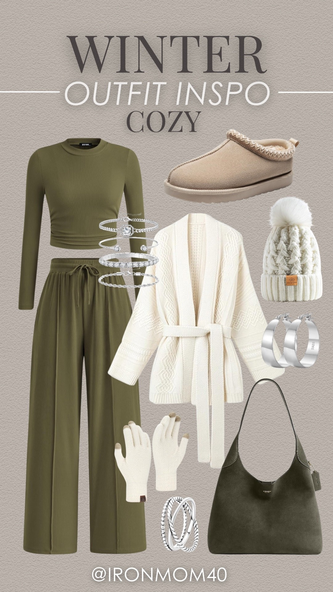 Feeling cozy in this comfy winter outfit. Perfect for staying in all day or running light errands! 

#LTKootd #LTKSeasonal #LTKMidsize