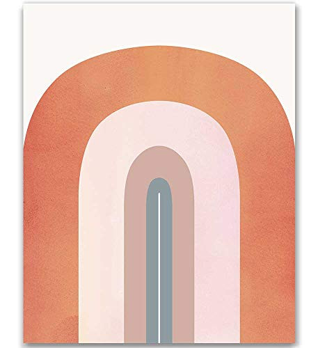 Rainbow Art Print Neutral Rainbow Artwork Gender Neutral Nursery Art Midcentury Modern Minimalist... | Amazon (US)