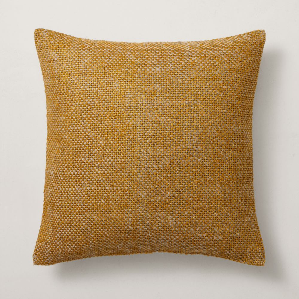 Two Tone Chunky Linen Pillow Cover | West Elm (US)