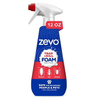 Zevo Trap & Kill Foam Trigger Spray - 12oz: Indoor Use, Flying Insects, Geraniol 0.25% | Target
