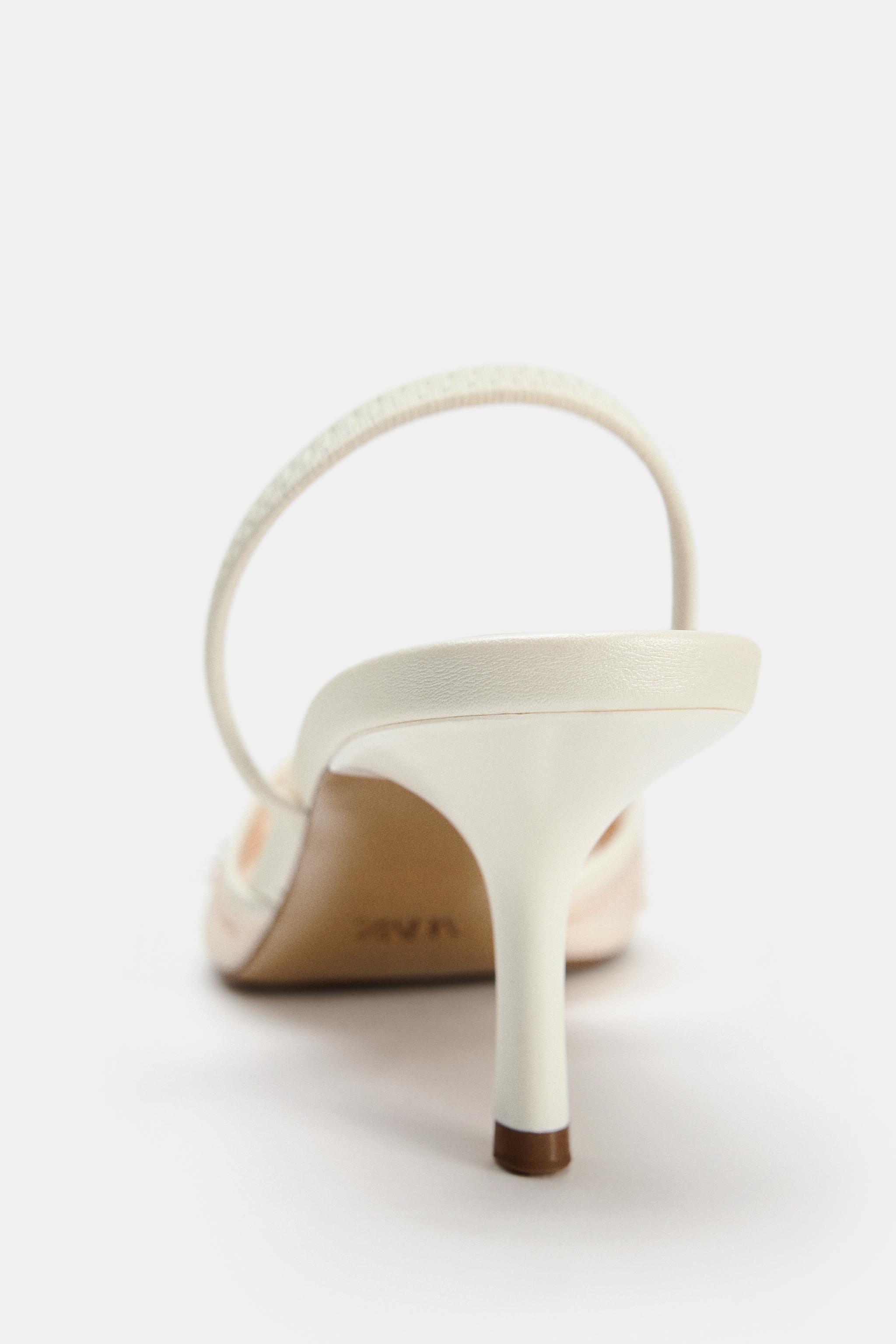 EMBROIDERED MESH SLINGBACKS | Zara US