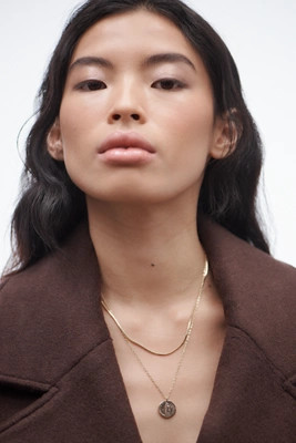 Coin Charm Layered Necklace | Anthropologie (US)