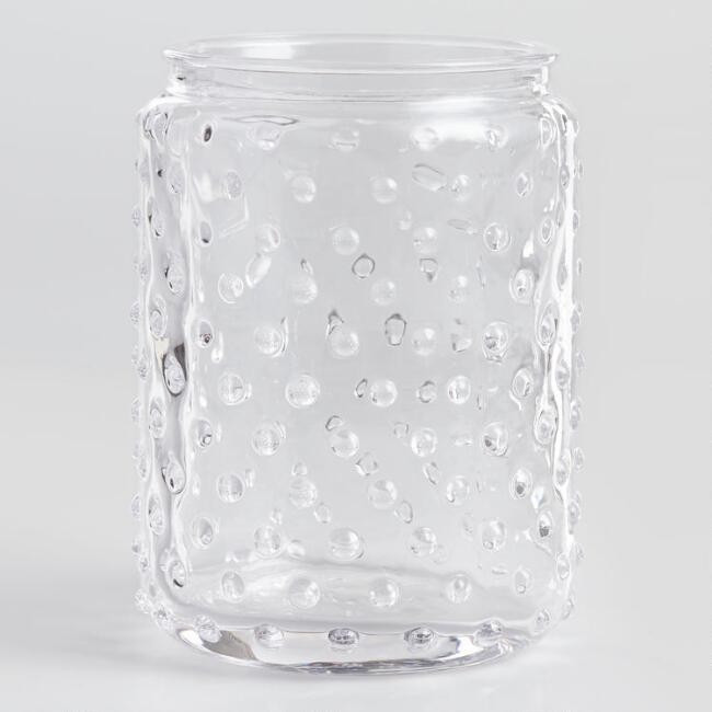 Medium Hobnail Glass Canister | World Market