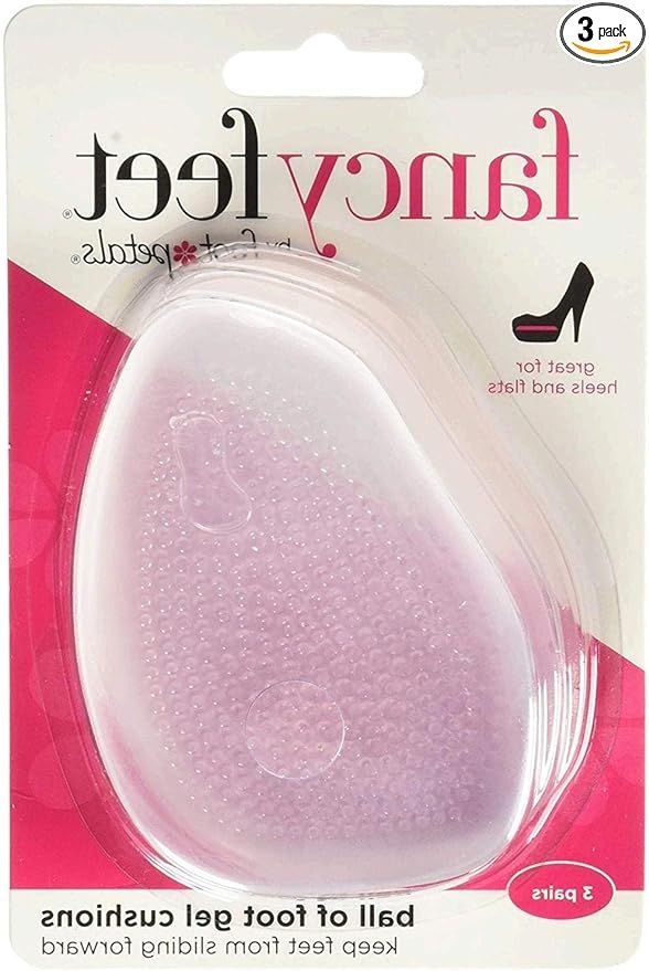 Foot Petals Women's Rounded 3 Pair, Clear Gel, One Size | Amazon (US)
