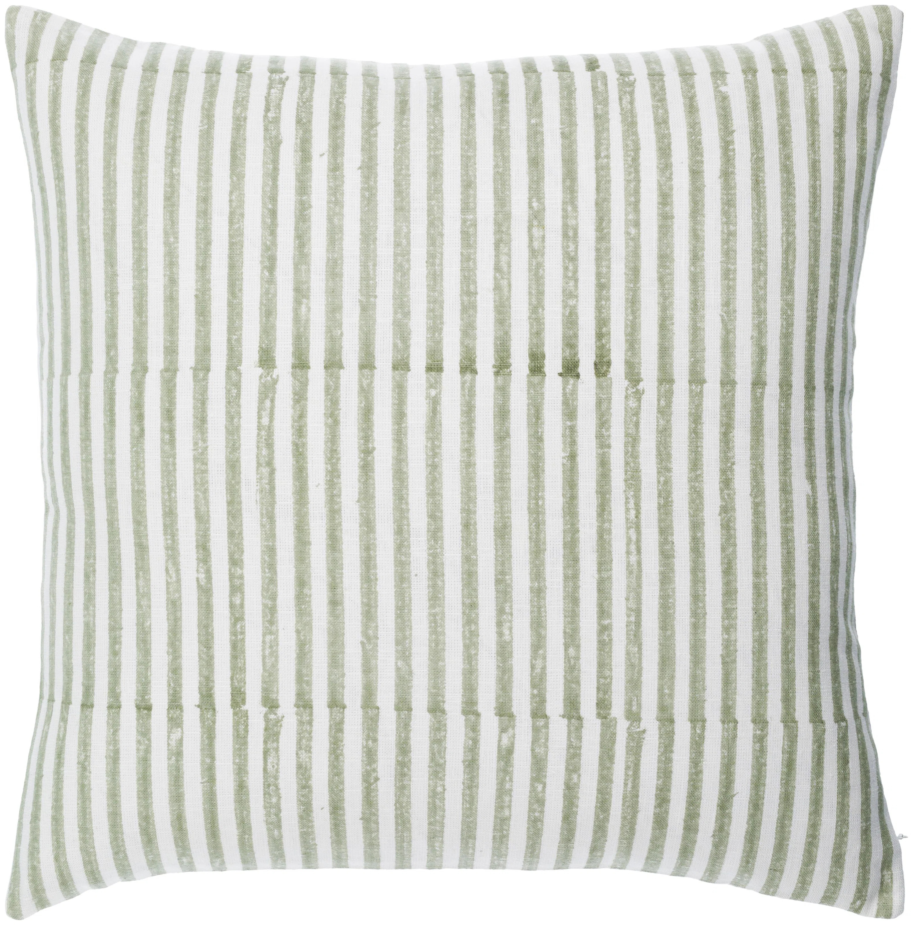 Elanie Striped Linen Throw Pillow | Wayfair North America