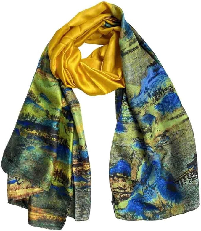 Acotavie Scarfs for Women Dressy Fashion Scarves Long Floral Pattern Scarf Lightweight Sunscreen ... | Amazon (US)