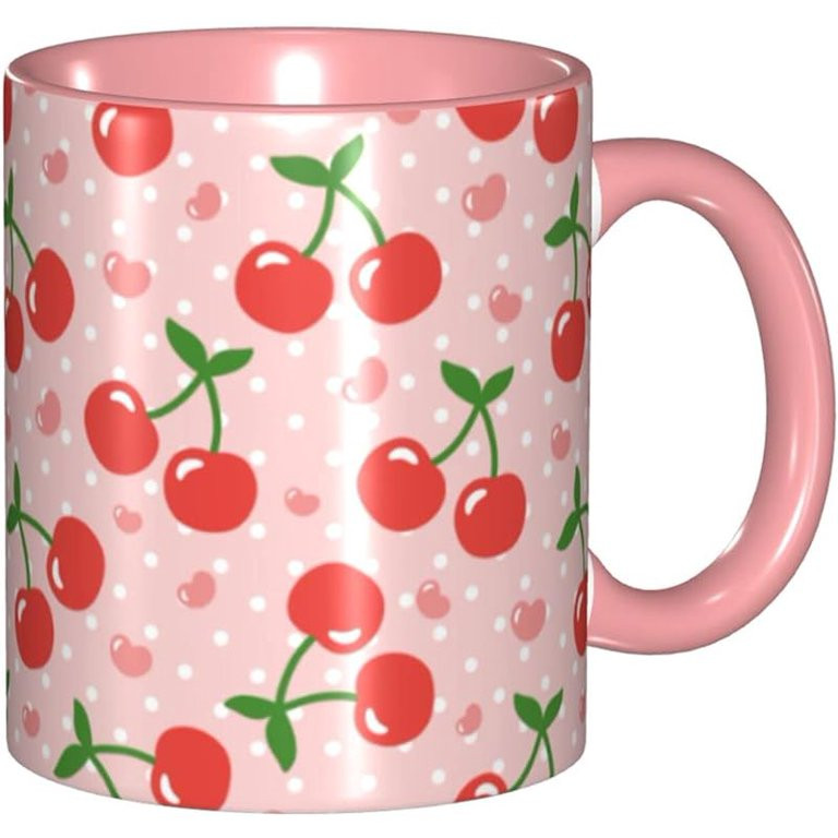 Cherry Funny Coffee Mug 11oz - Ceramic Novelty Tea Cup Gifts for Office and Home Kitchen Microwav... | Walmart (US)
