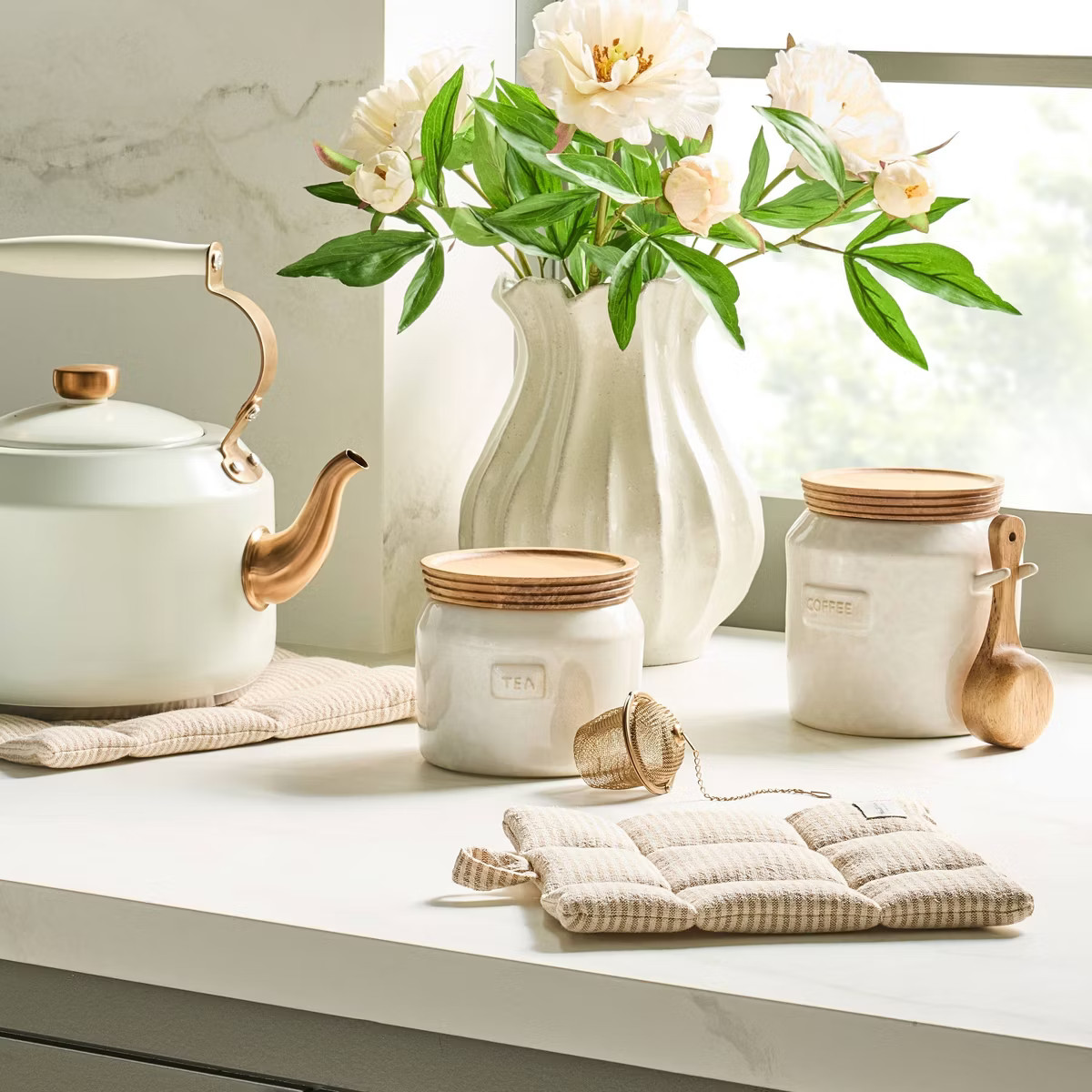 Pot Holder Natural Stripe - Hearth & Hand™ with Magnolia | Target