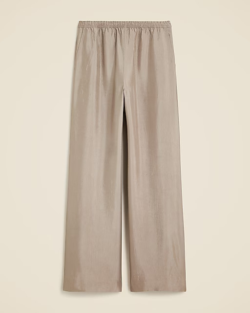Tall stratus pant in textured satin | J. Crew US