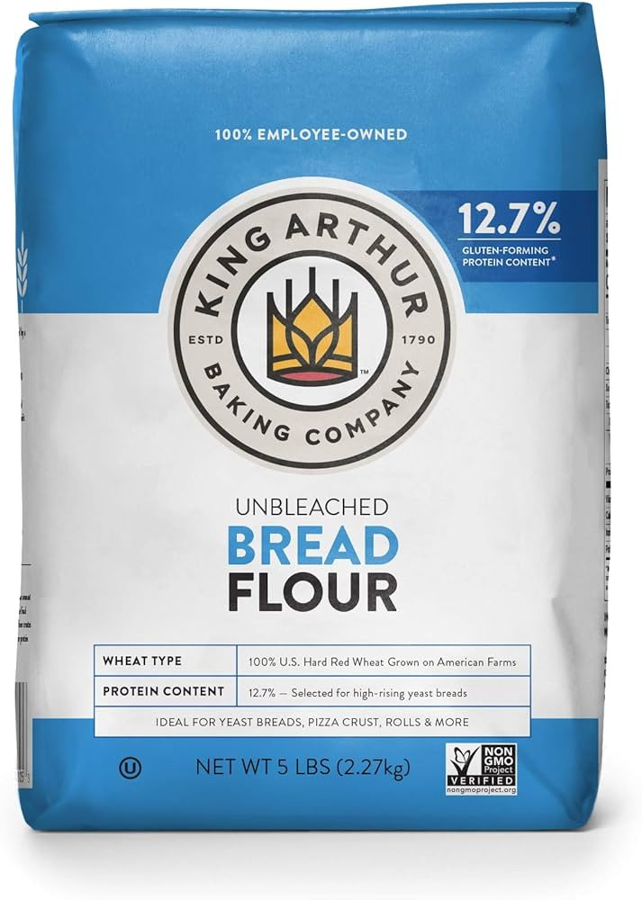 King Arthur F King Arthur Flour Unbleached Bread Flour, 5 Pound (Packaging May Vary),, 5 Pound () | Amazon (US)