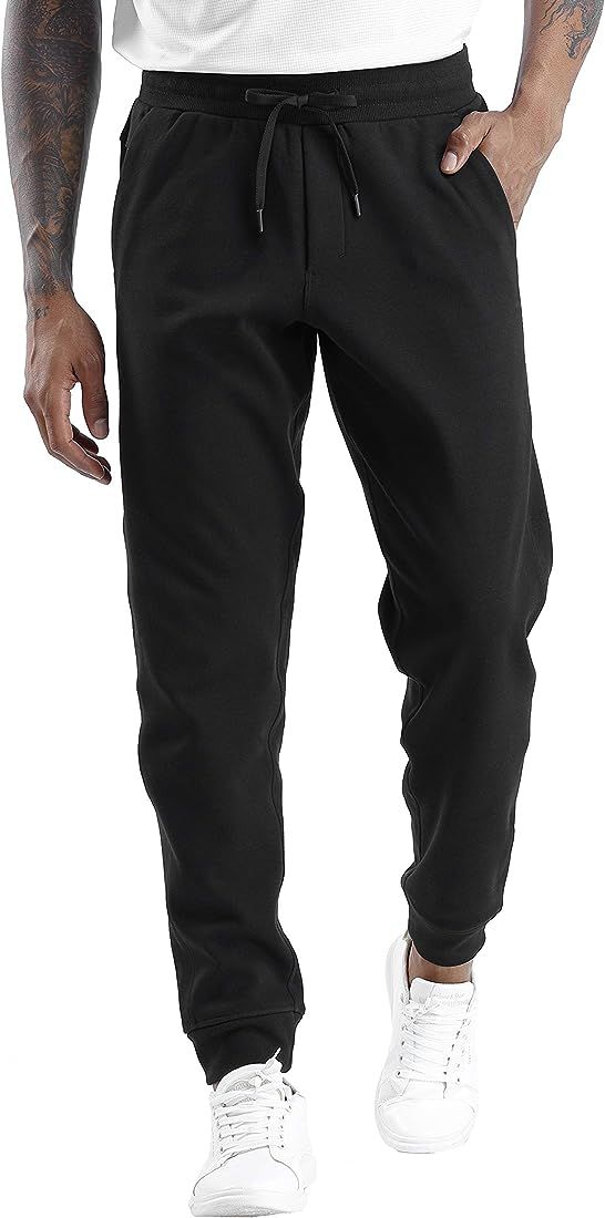 Amazon.com: THE GYM PEOPLE Men's Fleece Joggers Pants with Deep Pockets Athletic Loose-fit Sweatp... | Amazon (US)