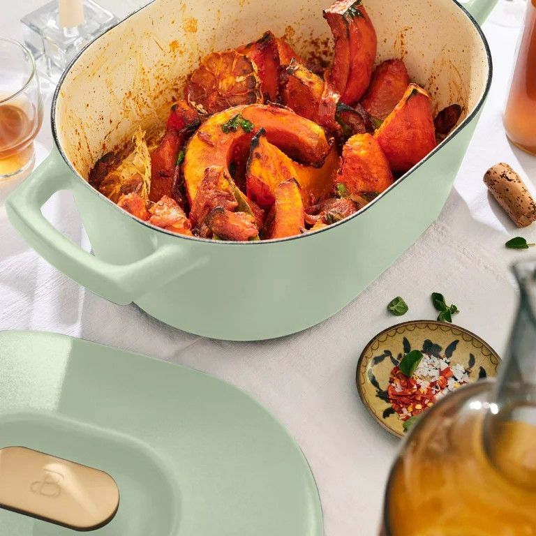 Beautiful 6QT Enamel Dutch Oven, Sage Green by Drew Barrymore | Walmart (US)