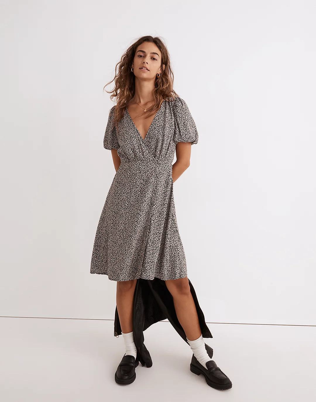Wrap Mini Dress in Tudor Floral | Madewell
