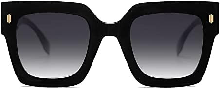 SOJOS Vintage Oversized Square Sunglasses for Women,Retro Womens Luxury Big Large Sun Glasses UV4... | Amazon (US)