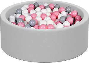 Foam Ball Pit for Baby, Toddler, Boys & Girls 36x11 with 200 Colored Balls 2.2". Durable Ball Pit... | Amazon (US)