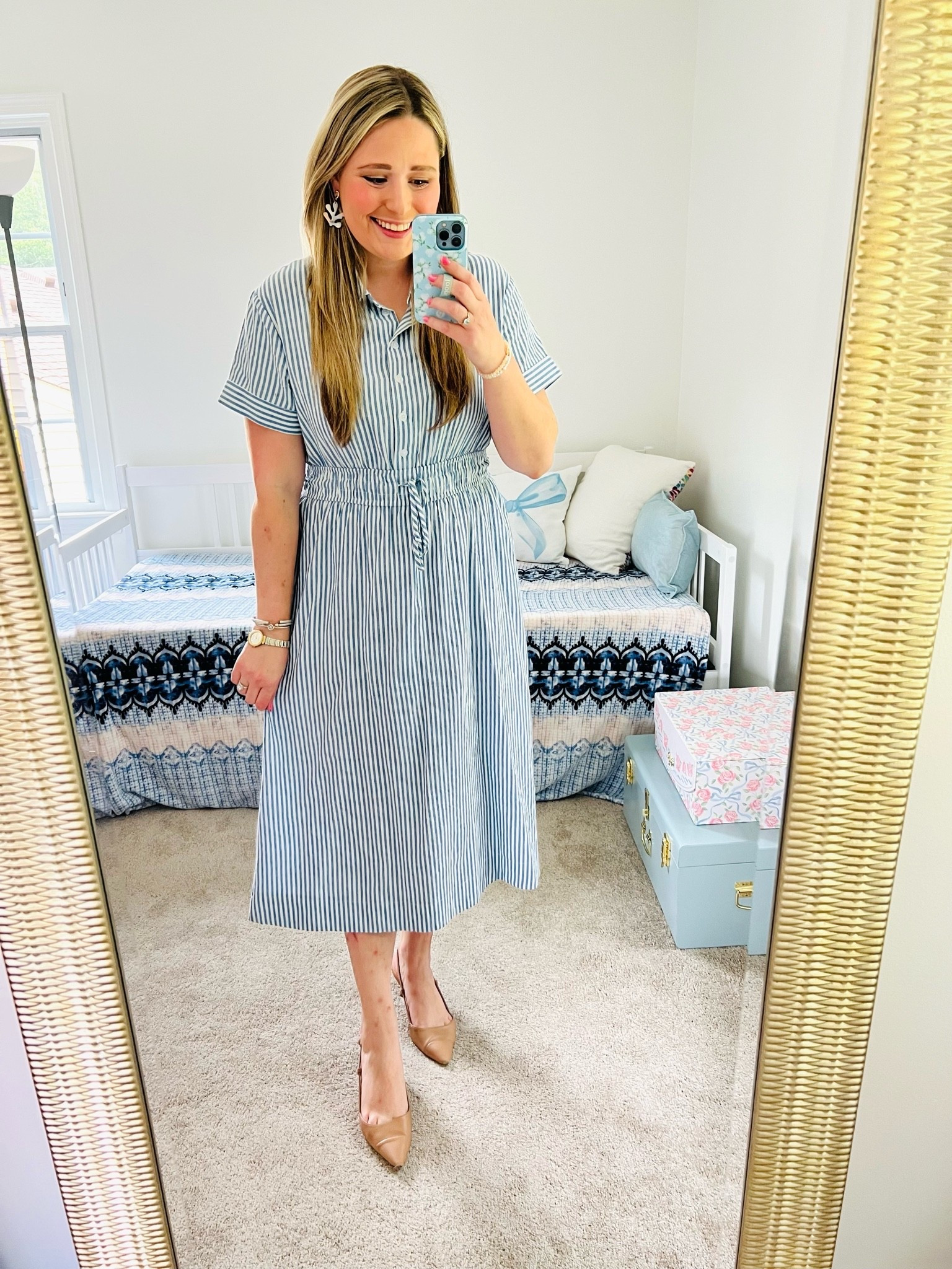 Summer Work Outfit || Work Dress || Striped Dress || Amazon Work Outfit

#LTKootd #LTKSeasonal #LTKWorkwear