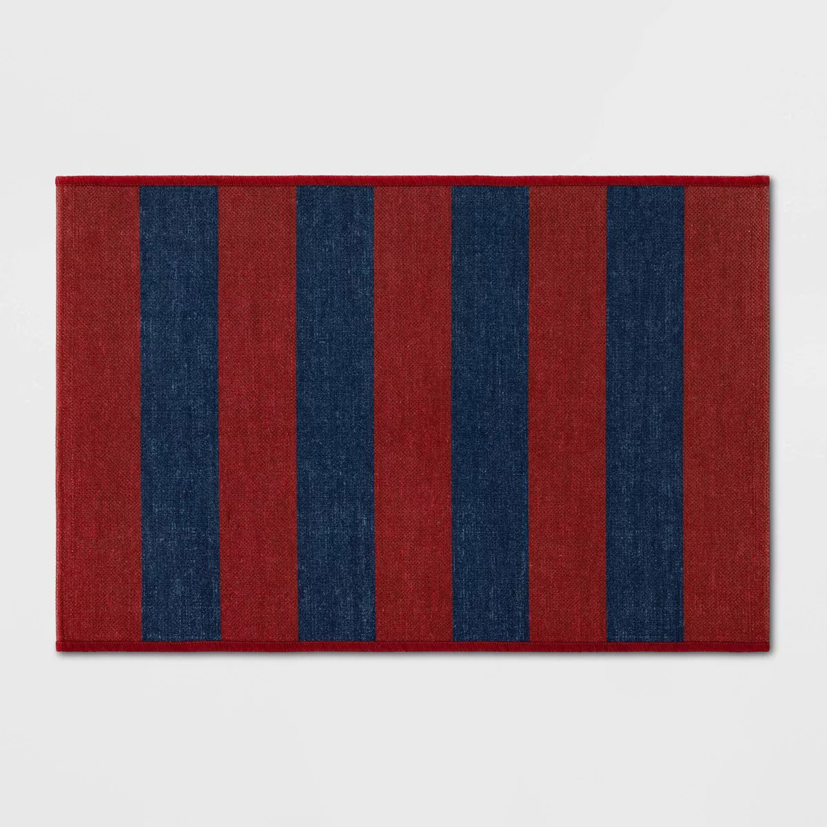 2'x3' Rugby Striped Dorm Scatter Accent Rug Red/Blue - Room Essentials\u2122 | Target