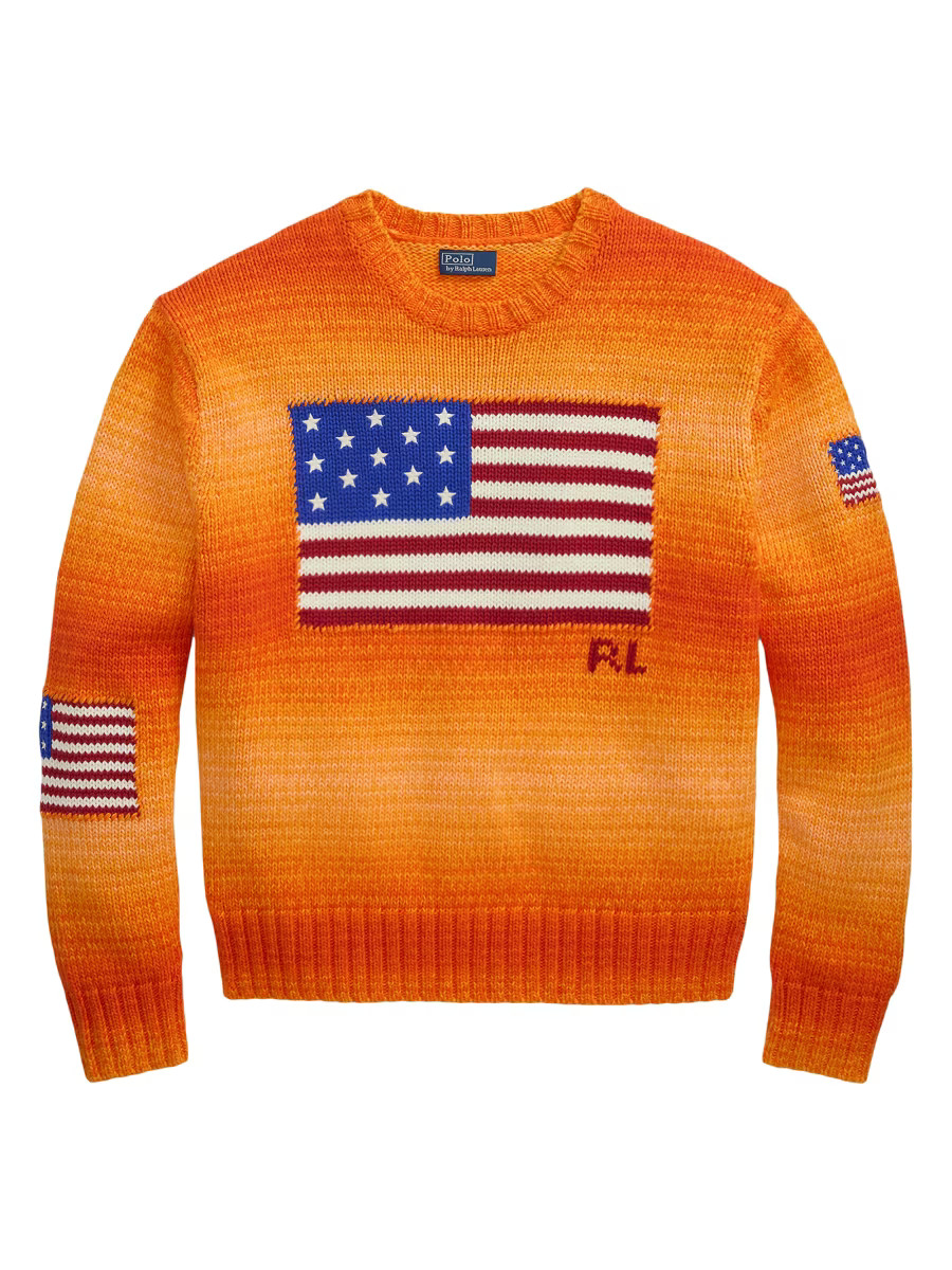 American Flag Dip-Dye Cotton Sweater | Saks Fifth Avenue