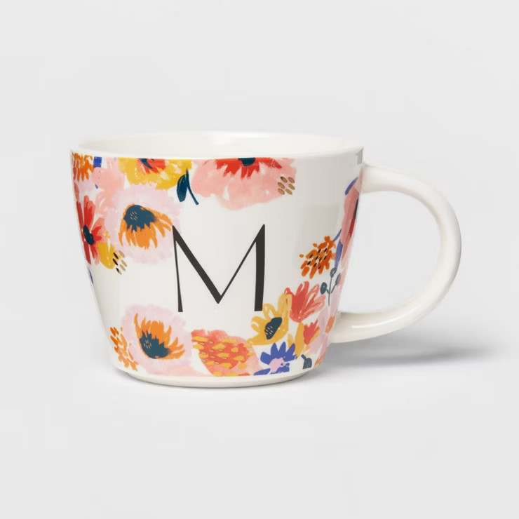 16oz Stoneware Monogram Mug - Opalhouse™ | Target