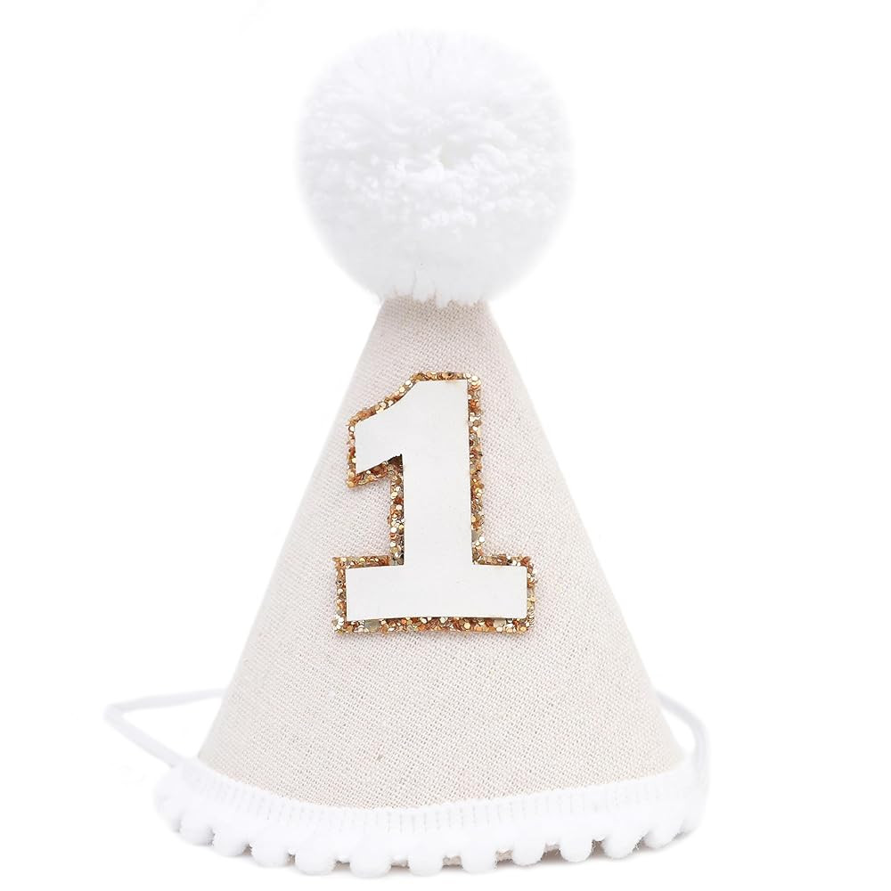 WAOUH Bohemia Cute 1/2 Birthday Hat - Half Birthday Party Decorations,Cake Smash Party Cone Hat | Amazon (US)