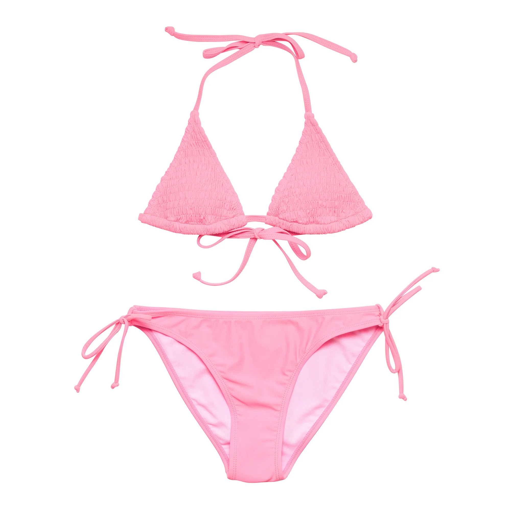 Pink Shirred Triangle Bikini | Snapper Rock | Snapper Rock Swimwear