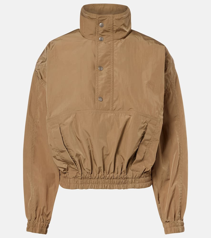 Saint Laurent Gathered canvas jacket | Mytheresa (US/CA)