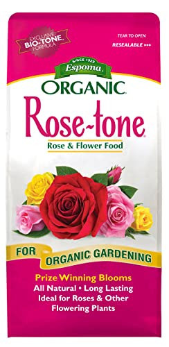 Espoma Organic Rose-Tone 4-3-2 Organic Fertilizer for All Types of Roses and Other Flowering Plants. Promotes Vigorous Green Growth and Abundant Blooms. 4 lb. Bag | Amazon (US)