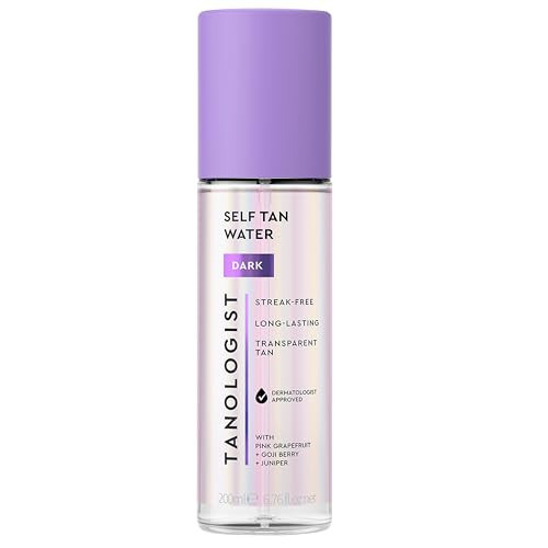 Tanologist Dark Self Tan Water, Clear Self Tanning Water, Streak-Free Tanning Mist, Natural Bronze, No Fake Tan Smell, Long Lasting, Clean Ingredients, 6.76 fl. oz/200 ml Bottle | Amazon (US)