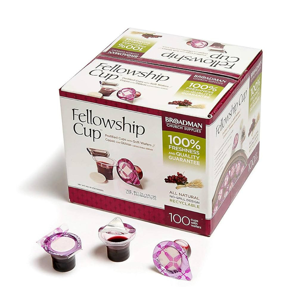 Broadman Church Supplies Pre-filled Communion Fellowship Cup, Juice and Wafer Set, 100 Count | Amazon (CA)