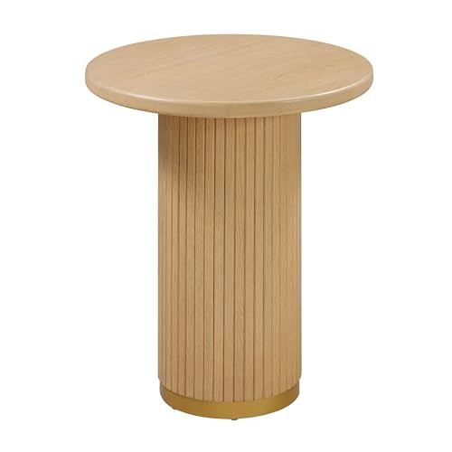 TOV Furniture Chelsea Natural Oak Wood Entry Table | Amazon (US)